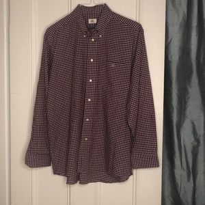 LACOSTE Men’s Plaid Button Down Shirt (42)